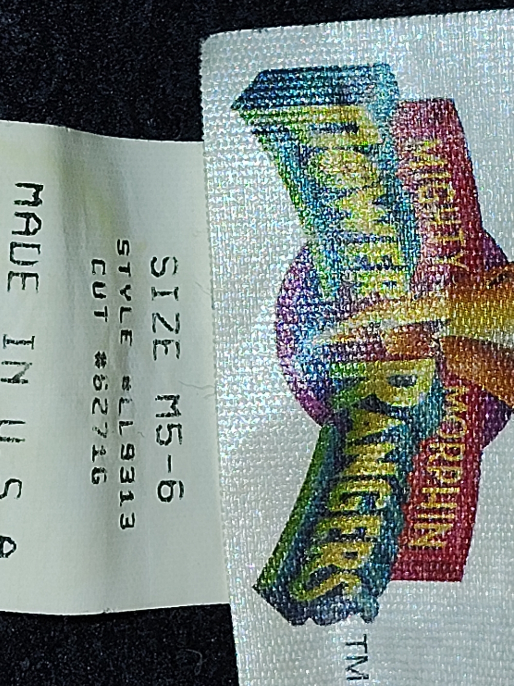 Power Ranger Black Sweatshirt with Multicolor Ranger Graphic - Picture 4 of 4